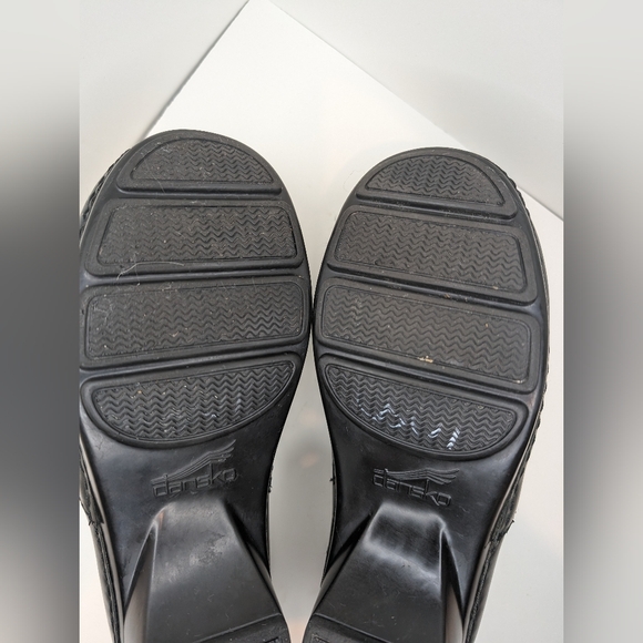 Dansko Stacie Black Leather Clogs Women's Size‎ 39 - Picture 8 of 12